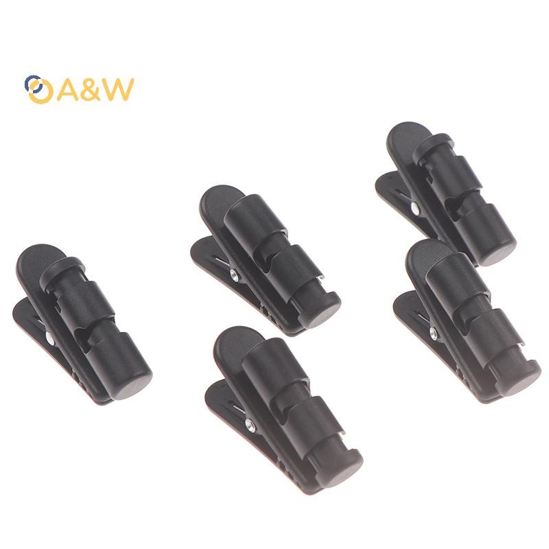 A&W 2/5Pc Cable Cord Clamp Collar ชุดหูฟัง Clamp สายหูฟังคลิปหูฟัง Winder ใหม่