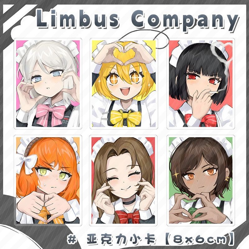 Limbus บริษัทอะนิเมะเกม Ryoushu Ishmael การ์ดอะคริลิคเพื่อนเด็กของขวัญของเล่นตัวอักษรเครื่องประดับตกแต่งเดสก์ท็อปประณีต