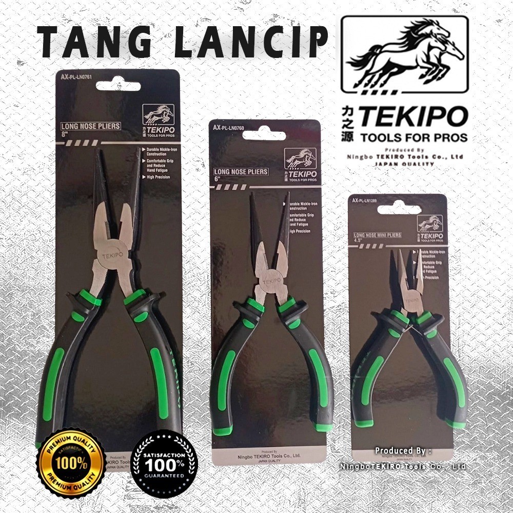 TEKIPO TAPERED PLIERS 4.5" / 6" / 8" INCH (N - R) / TAPERED PLIERS / TOOLS - เครื่องมือ - WRENCH / C