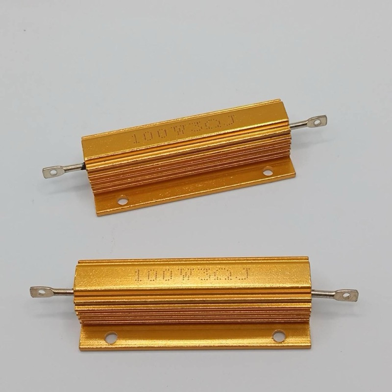 งานแท้ ตัวต้านทานเคสโลหะอลูมิเนียม 100W 3 R โอม โอห์ม 1 ชิ้น