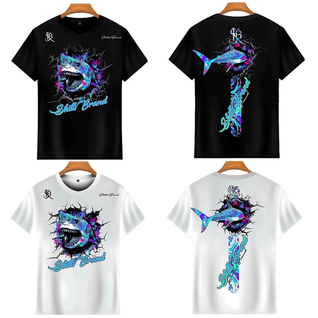 🦈พร้อมจัดส่ง เสื้อ Skills Brand  ออกแดดเปลี่ยนสี  s-5xl