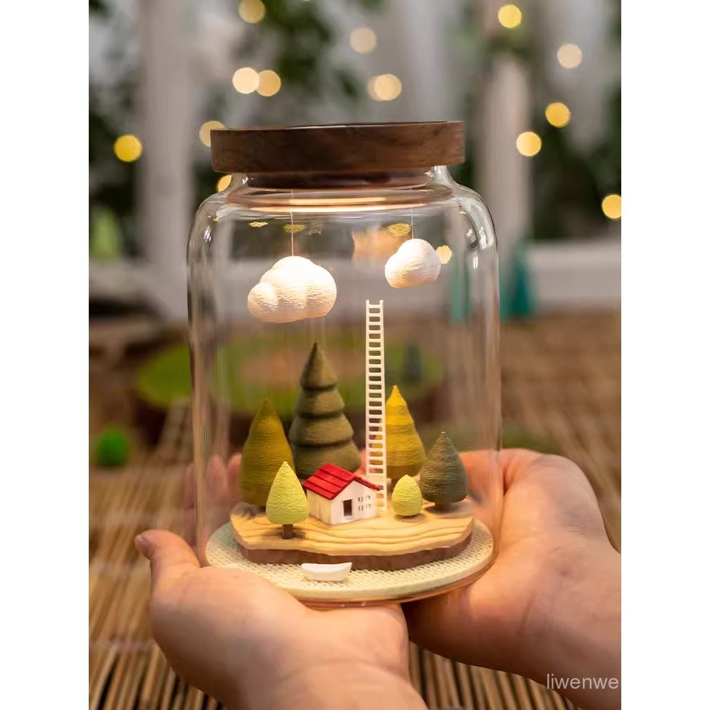 Jacaranda High-End ตําแหน่งการทํางาน Decompression อารมณ์ Healing เครื่องประดับ Clouds หญิงของขวัญวั