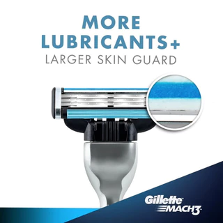 Gillette Mach3 โกนเติมสําหรับชาย 4/8 มีดโกนใบมีดเติม lumbrastrip 3 Layres ใบมีด Fast Cutting Face Beard ตลับหมึก