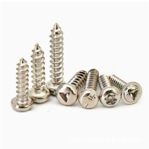 Anti-Theft หัวกลมด้านใน Torx สกรูแตะตัวเอง H สล็อตสามเหลี่ยมด้านในพร้อม Meson Y-Slot Anti-Dismantlin