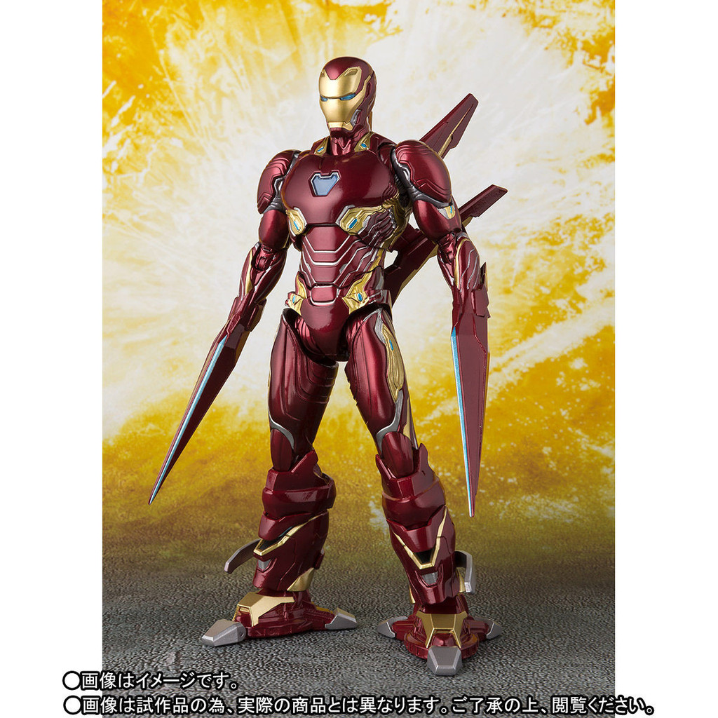 Marvel Avengers:Infinitiity War Iron Man Mark 50 Nano Weapon Set PVC Action Figure ของเล่นสะสม