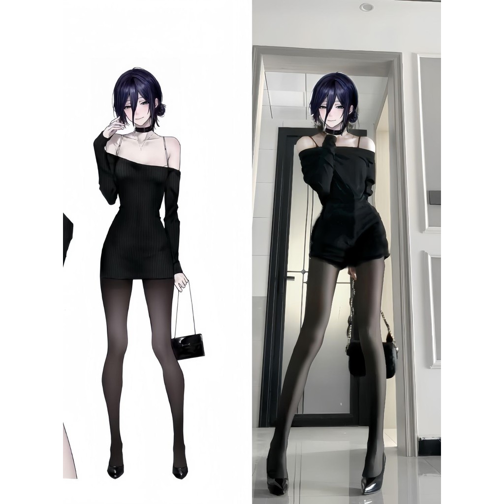 Reze cosplay Reze dress Chainsaw man cosplay Reze bodycon skirt