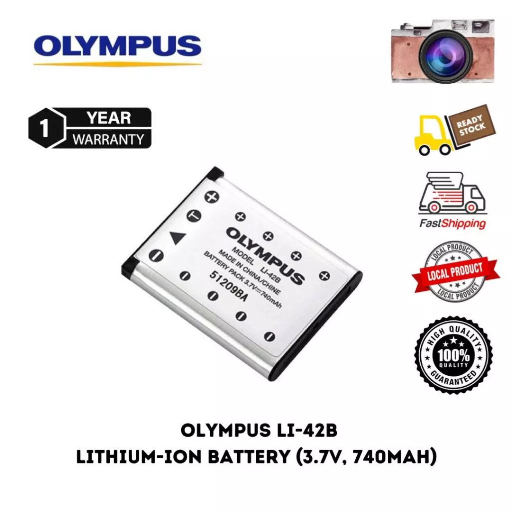 Li-42B แบตเตอรี่กล้องโอลิมปัส FE-20 FE-160 FE-240 FE-320 MJU-700 MJU-730 MJU-770 D630 D720 X-600 X-785 X-915 Stylus 550W