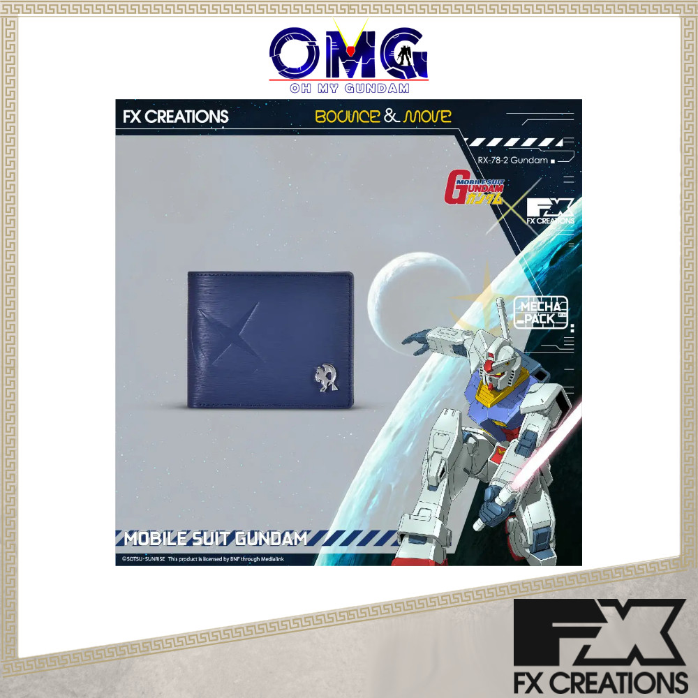 FX Creations RX-78-2 กระเป๋าสตางค์หนังกันดั้ม GUFW244019-98 Gundam Men Wallet Bifold Wallet Cardhold