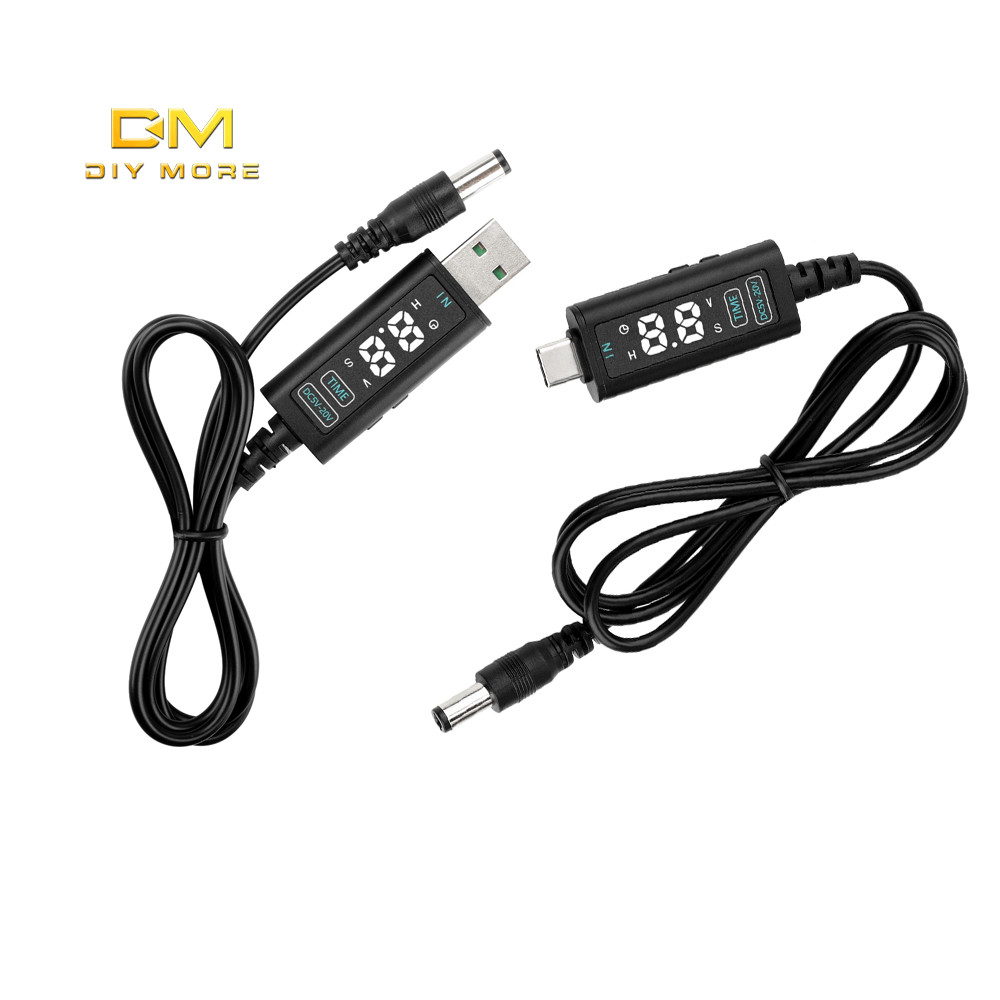 DIYMORE DC 5V 12V 20V แรงดันไฟฟ้า PD Optical Cat Router แล็ปท็อป Fast สายชาร์จ DC 5.5*2.5 มม.