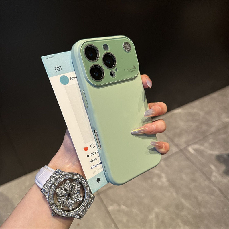 ฝาครอบกันกระแทกหน้าต่างขนาดใหญ่ เคสโทรศัพท์หอมเข้ากันได้สําหรับ 17 Pro Max Case 17 Air 16 15 14 13 P