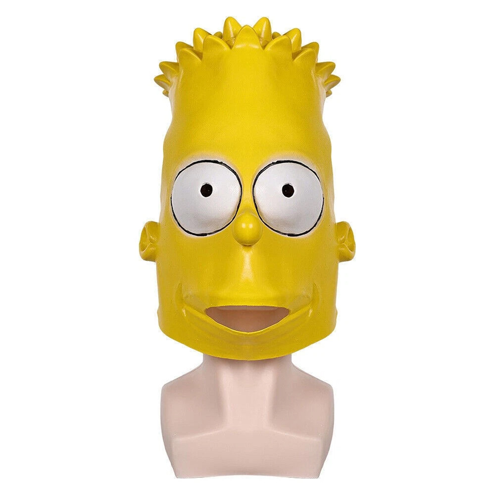 THE SIMPSONS Homer Jay Simpson Mask Cosplay Latex Masks Helmet Masquerade Props