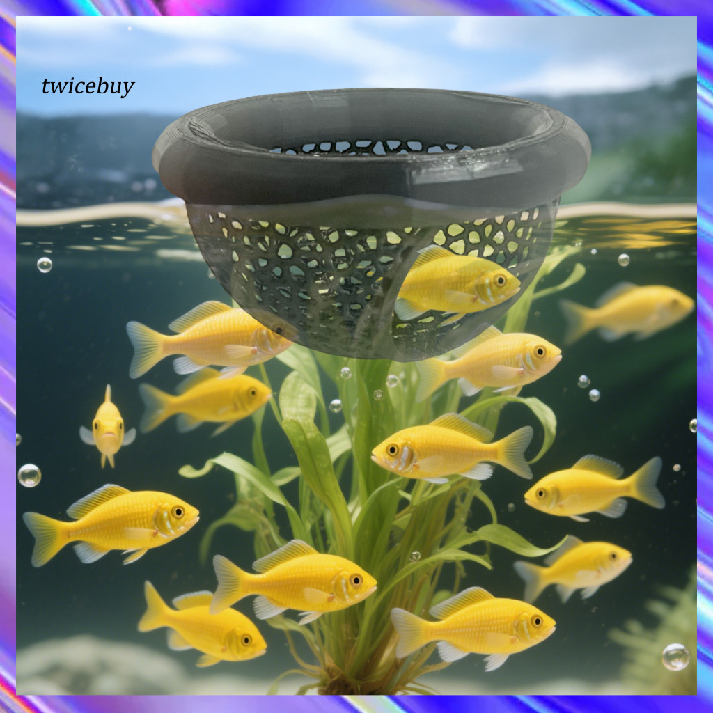 [TY] Betta Fish Feeding Station 3d พิมพ์ Betta Fish Cave 3d พิมพ์ลอย Betta Cave Hammock Feeder แหวนส