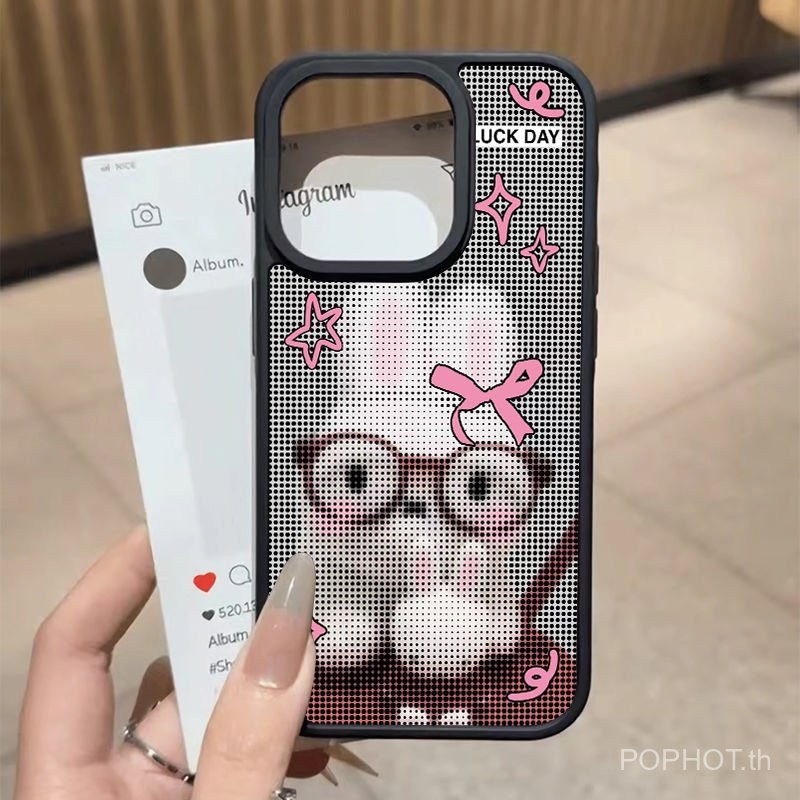 เคสโทรศัพท์โทรศัพท์ เหมาะสําหรับ iPhone แว่นตาโมเสค Miffy กระต่ายเคสโทรศัพท์เหมาะสําหรับ iPhone16/15
