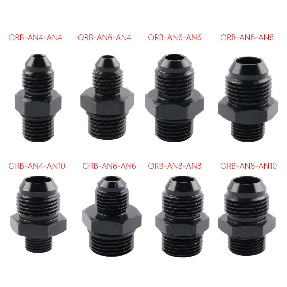 [NEW] An4 An6 An8 An10 An12 An16 Orb การใช้สายท่อข้อต่ออะแดปเตอร์ชาย An To An W/O-ring