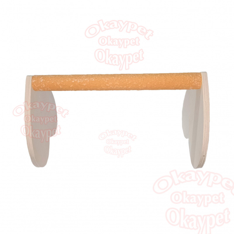 ของเล่นนก คอนยืนนกแก้ว คอนไม้ คอนลับเล็บ คอนสามเหลี่ยม สำหรับนกแก้ว คอนยืนไม้ คอนนก นกหงส์หยก - รูปที่ 3