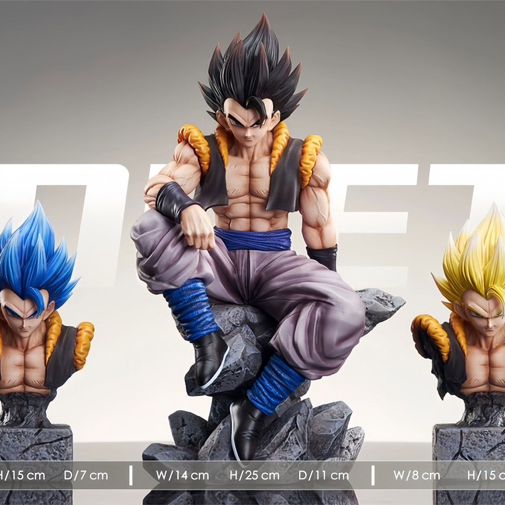 Dragon Ball Series Wink Studio Seated Gogeta Scene Model GK รูปอินเทรนด์เล่นตกแต่ง Fast Shipping