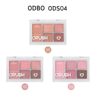 ODS04 โอดีบีโอ อายบลัช ครัช พาเลท ODS04 Odbo Eye Blush Crush Palette 6 กรัม