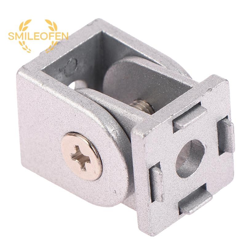 [Smileofen] สังกะสีอัลลอยด์บานพับแบบยืดหยุ่น Pivot Joint Connector สําหรับโปรไฟล์อลูมิเนียมบานพับประ