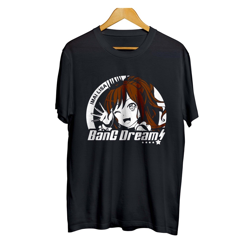 เสื้อยืดเกม Lisa Imai Rosalia - Bang Dream จากญี่ปุ่น ทำจากฝ้ายหวี 30s