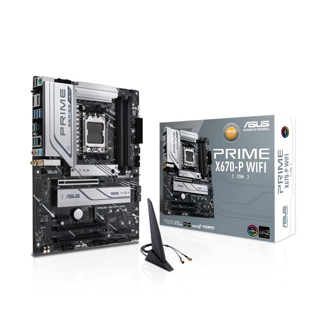 ASUS PRIME X670E-PRO WIFI-CSM AMD Ryzen 7000 Series AM5 Compatible X670 ATX Motherboard / Authorized