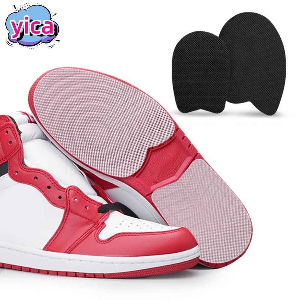YICA สติกเกอร์พื้นรองเท้า 1 คู่, ตัวป้องกันพื้นรองเท้ากันลื่นที่ทนต่อการสึกหรอ, การป้องกันส้นเท้าที่ทนทาน Self-Adhesive Outsole Sole Protectors รองเท้า