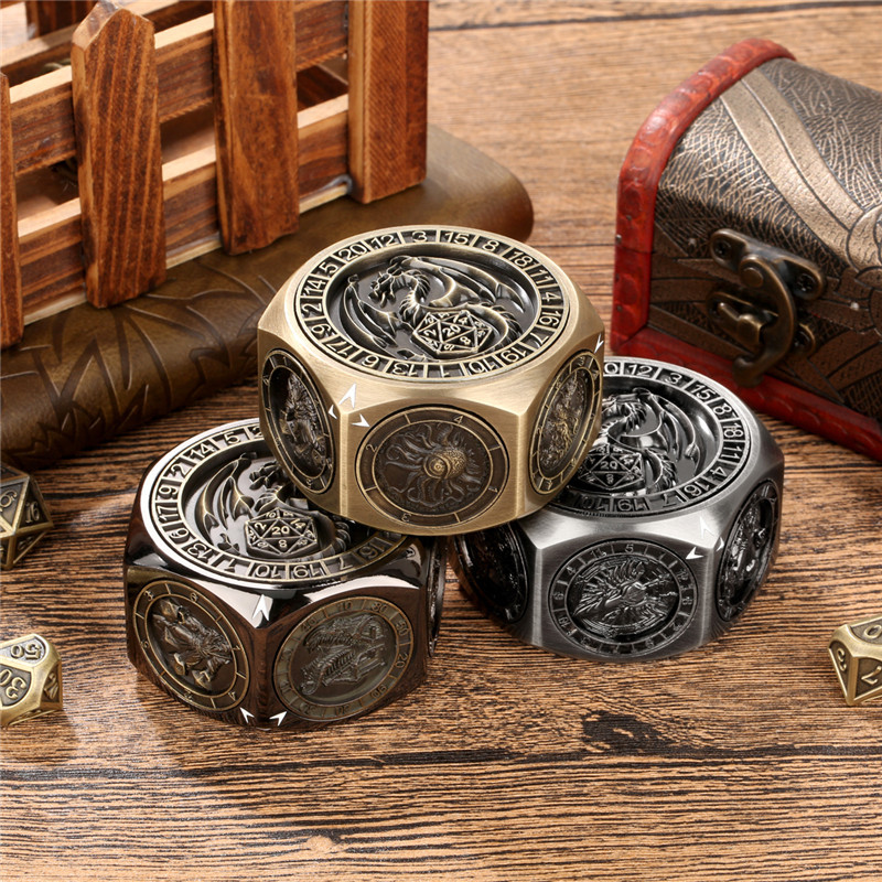 Creative แปดด้าน Turnable Dice Spinner 7-in-1 ปลายนิ้ว Disc Essential อุปกรณ์เสริมสําหรับโต๊ะเกมเล่น