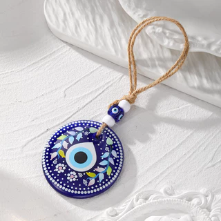 เครื่องราง Evil Eye ตุรกี โมบายฮวงจุ้ย 8cm นลบสิ่งชั่วร้าย สายตาจากความอิจฉา นำโชคดี โมบายแขวนในรถ