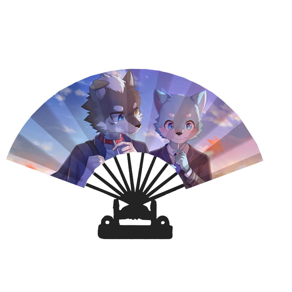 Xufeng บันทึกใหม่ก่อนพัดลมพับ Spring Night Beast Taishuangtai 32 และกระดาษข้าว Orc furry Fanbook