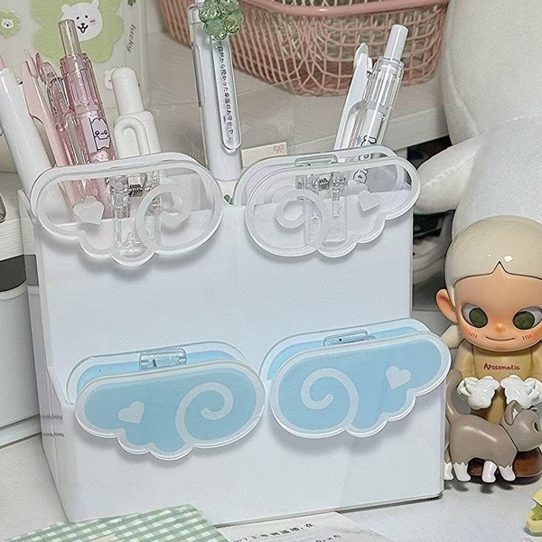 2ชิ้น อิน โปร่งใสปีก หน้า คลิปน่ารักโฟลเดอร์นักเรียนสํานักงานสอบกระดาษหางยาวตั๋วคลิปผู้ถืออะคริลิ