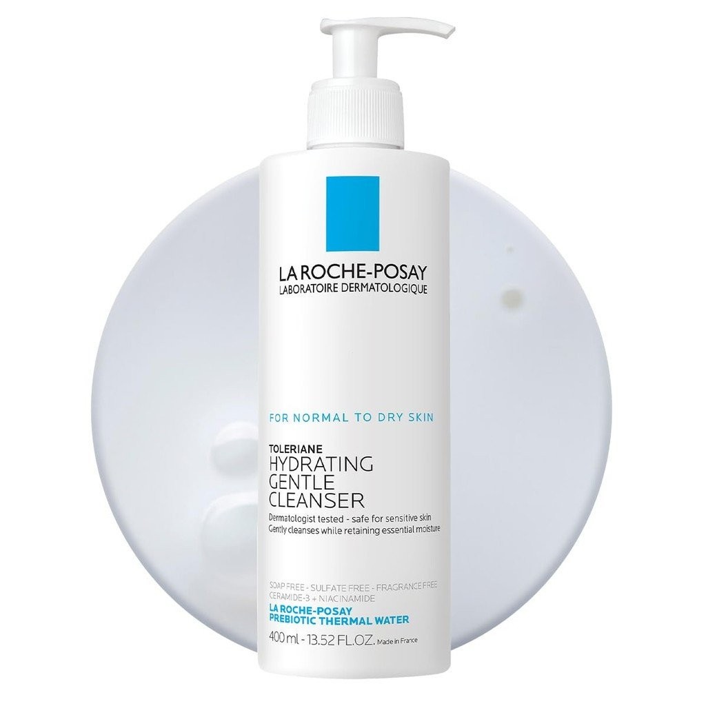 La Roche-Posay Toleriane Hydrating Gentle Face Cleanser, Hydrating Facial Cleanser พร้อม Niacinamide