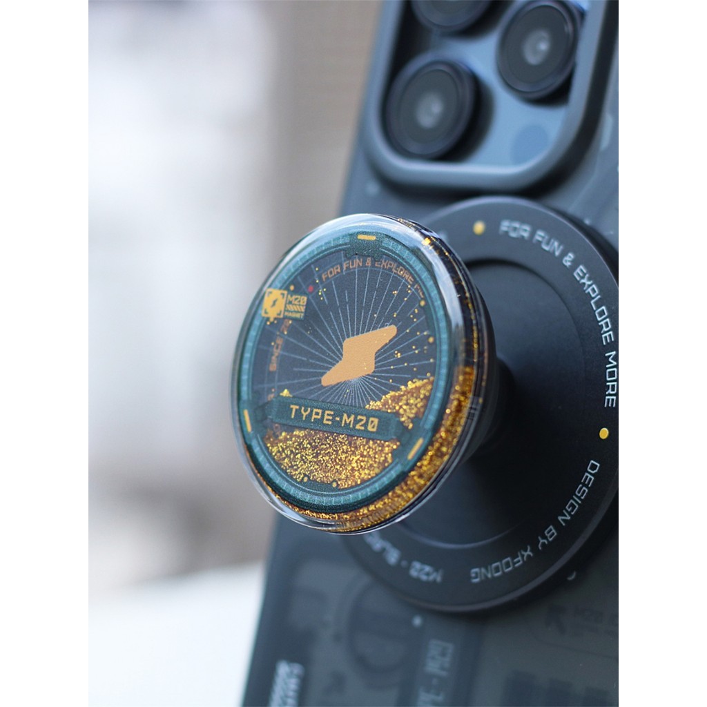 magnet griptok griptok แม่เหล็ก magnetic griptok XFOONG ต้นฉบับ|M20-Black Gold Glitter Magnetic Brac
