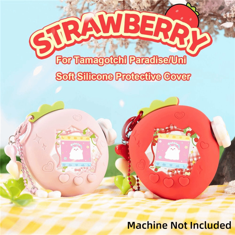 สําหรับ ทามาก็อตจิ สวรรค์ มหาวิทยาลัย ฝาครอบป้องกันซิลิโคนอ่อนนุ่มพร้อมฝาครอบลูกบิดและแผงจี้กระดาษเปลือกป้องกันกรณีสําหรับสัตว์เลี้ยงอิเล็กทรอนิกส์เกมของเล่นไม่รวมเครื่