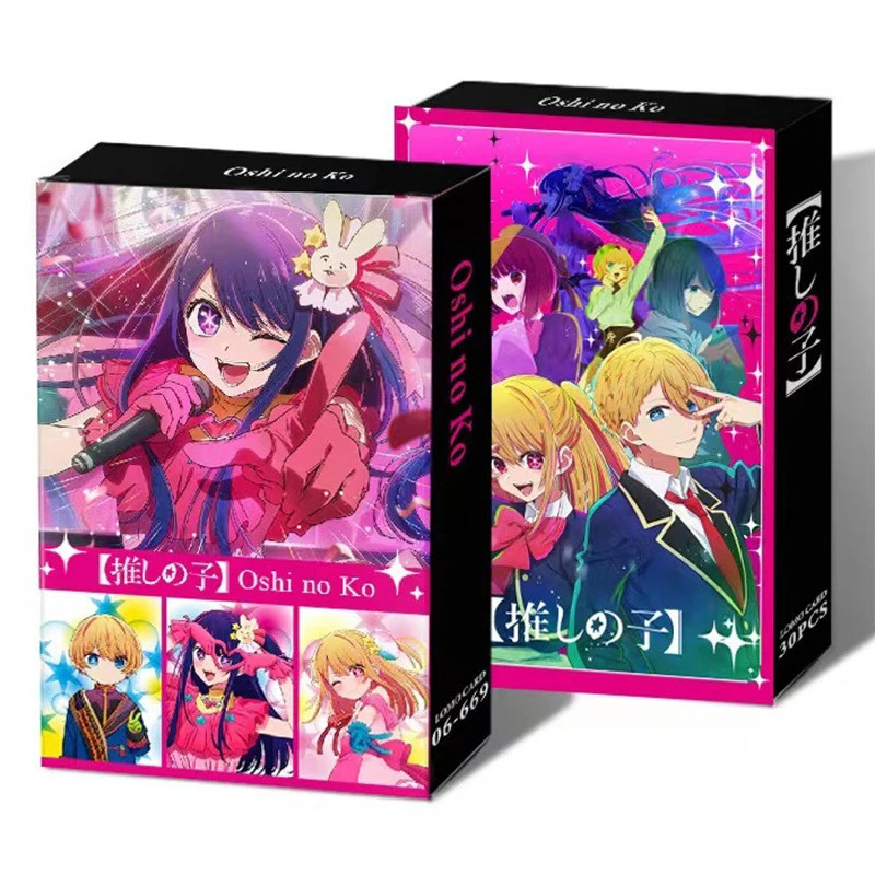 30 ชิ้น/กล่องอะนิเมะ Oshi no Ko Photocards Kpop Lomo การ์ด MHoshino Ai Cho Hoshino การ์ดรูปถ่ายอัลบั