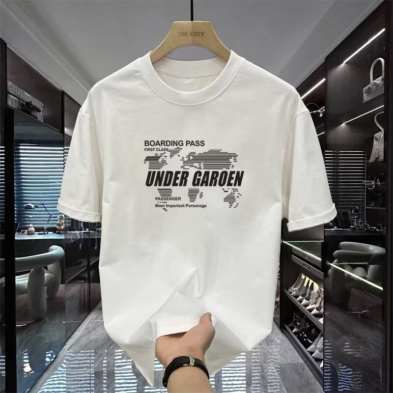 COD 2025 Short Sleeve T-Shirt Men Summer 2024 Men's Half Sleeve Loose Casual Men's Trendy Brand Top 