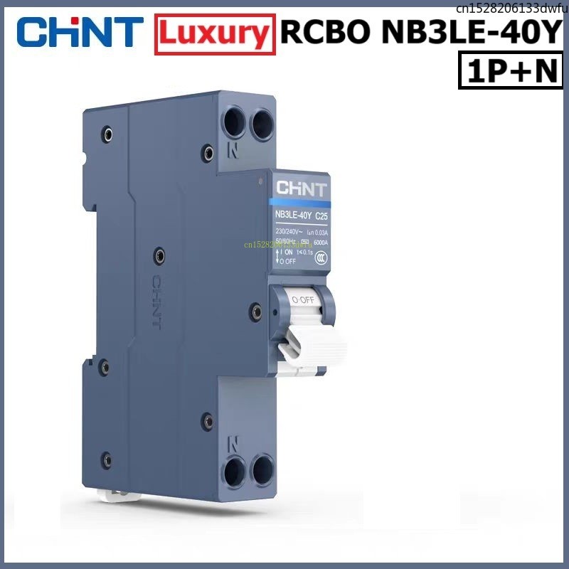 CHINT หรูหราคุณภาพสูง Leakage Protector NB3LE-40Y 1P + N Occupies 1 ตําแหน่ง 18 มม. ป้องกันการรั่วไห