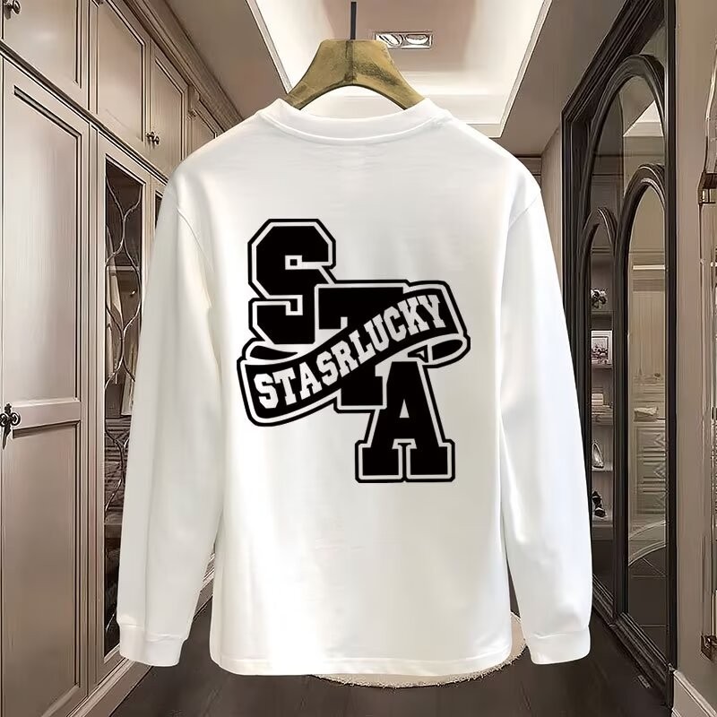 2025 NEW Men's Crew Neck Autumn Winter Sweatshirt 2024 New Chinese Style High-end Cool Heavy Loose H