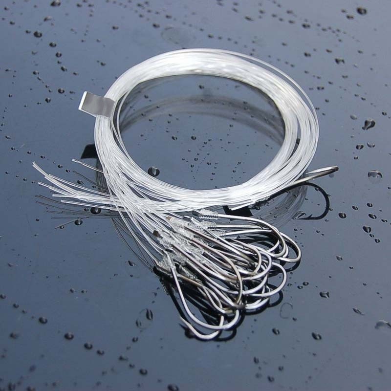 28pcs High Carbon Steel Fishhook with Fishing Line Barbed Fishing Hooks 7#-16# River Lake Sea Fishin