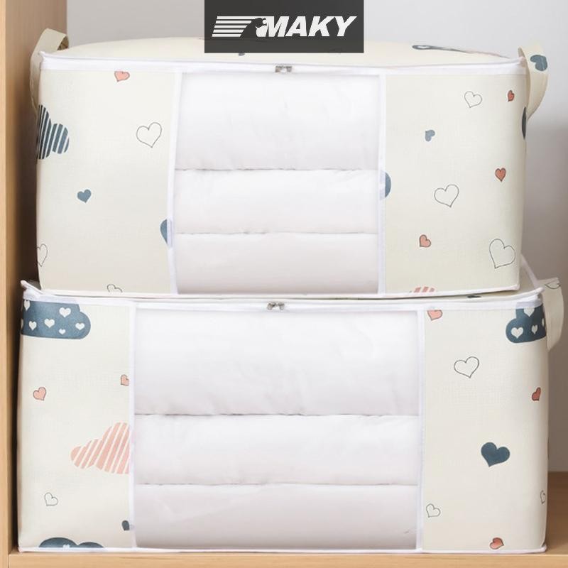 Llph ตู้เสื้อผ้าออแกไนเซอร์ความจุขนาดใหญ่ถุงเก็บผ้านวมกล่องเสื้อผ้าเครื่องนอนคอนเทนเนอร์ผ้าโพลีเอสเตอร์ถุงเก็บฝุ่น แอลพีพี - รูปที่ 5