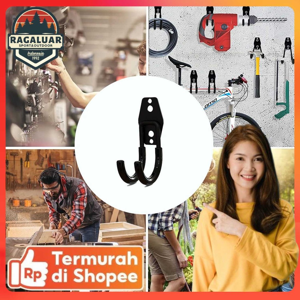 GANTUNGAN MCIRON Heavy Duty Wall Mount Organizer - MC003