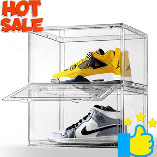 🔥ซื้อ 1 แถม 1🔥 กล่องรองเท้า กล่องใส่รองเท้า เปิดฝาด้านหน้า ม…