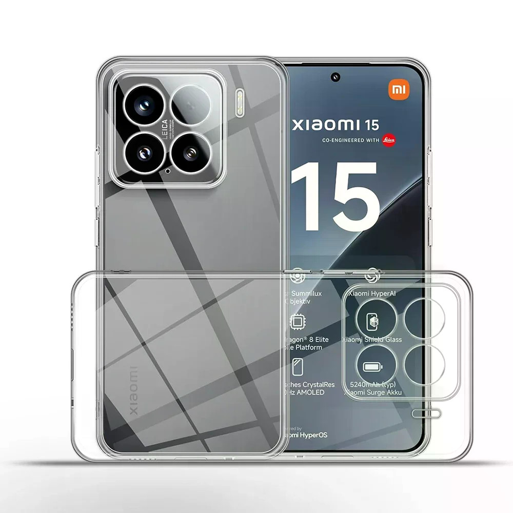 Ultra Thinซิลิโคนโปร่งใสนุ่มสําหรับXiaomi 17T Pro 15T 15S 15 Pro Ultra ClearสําหรับXiaomi15 Xiaomi 1