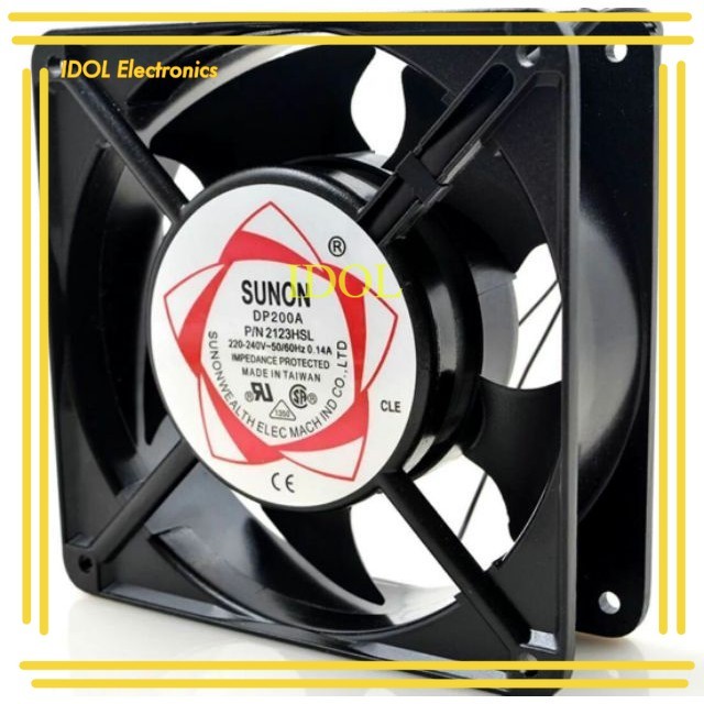 พัดลม sunon DP200A 220-240v 0.14A ขนาด120×120×38mm ของแท้ พร้อมส่ง ออกบิลได้