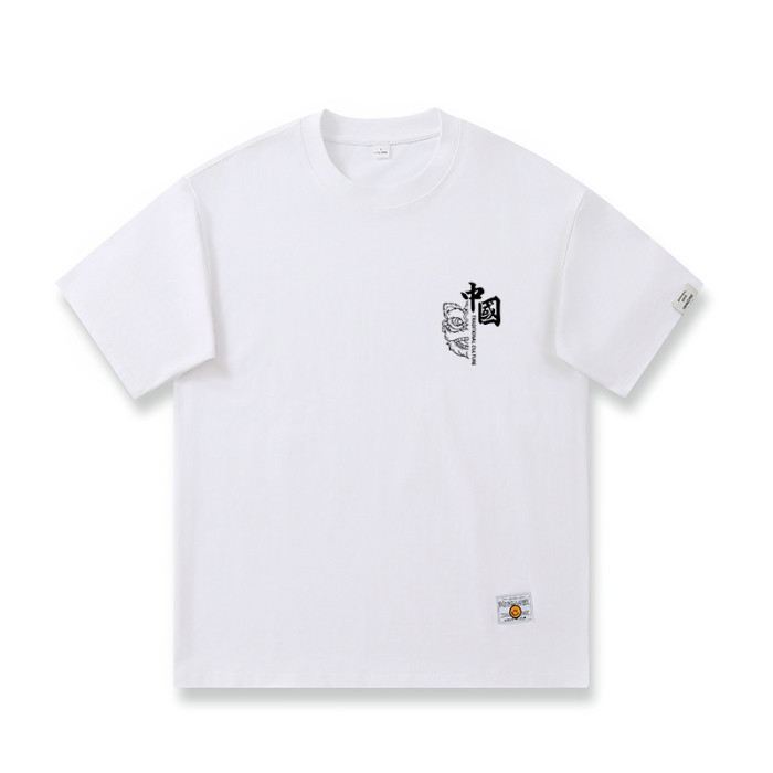 2025 NEW 2025 New Cotton Short Sleeve T-shirt Men 2025 Printed T-shirt Men Summer Bottoming Round Ne