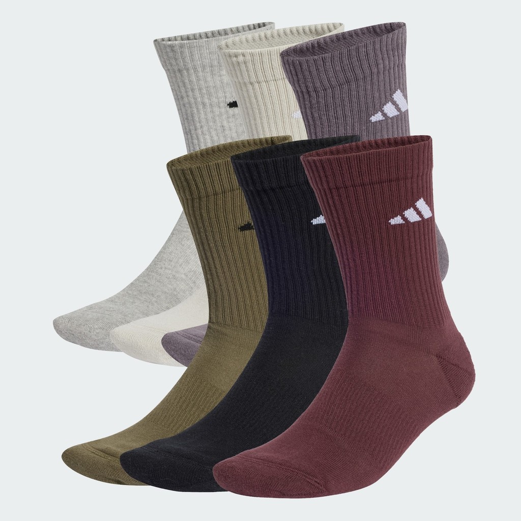 ADIDAS Cushioned Crew Socks 6 คู่ JP1716 / 20242