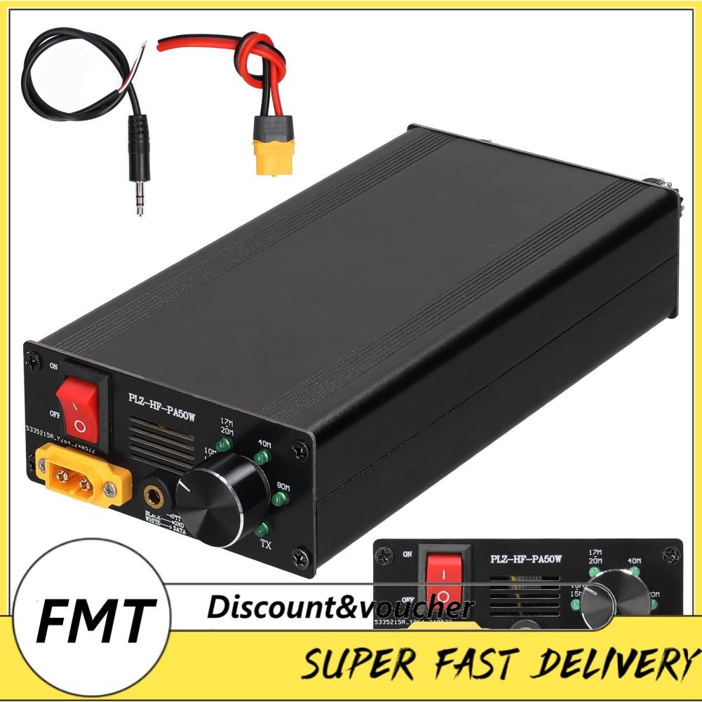 Freemarket FREEMARKET-TH 50W Portable Power Power Amplifier พร้อมการส่งสัญญาณอัตโนมัติ 4-gear LPF แล