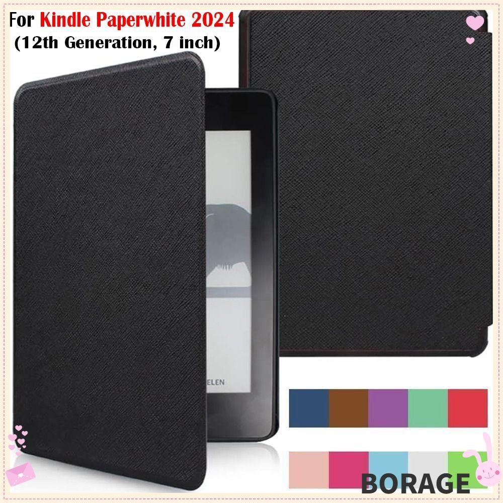 BORAG Colorsoft Cover, Anti Scratch Auto Wake/Sleep eReader, Professional กันกระแทก SA569P Slim KPW6