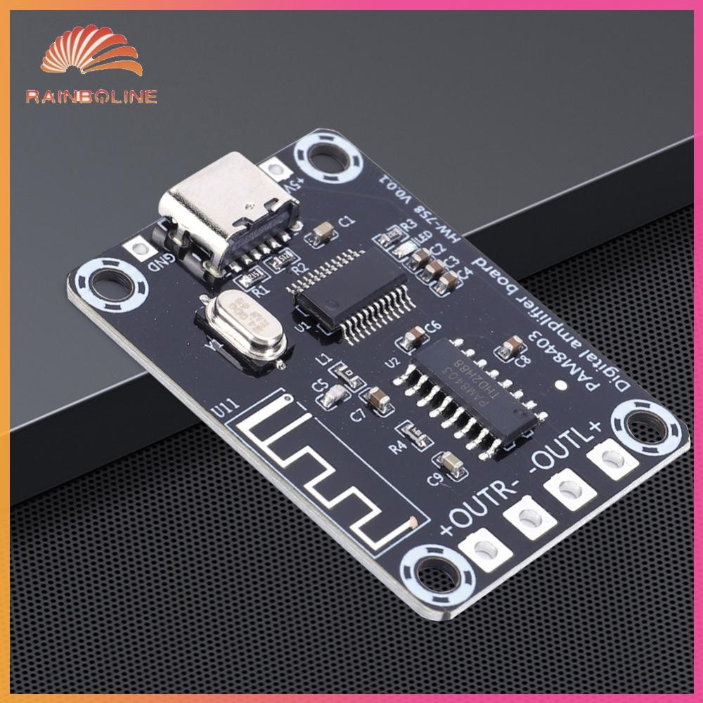 ฝน❤  XH-A155 Class D BT เครื่องขยายเสียงดิจิตอล TYPE-C แหล่งจ่ายไฟ 2 ช่องเครื่องขยายเสียงโมดูล Dual-