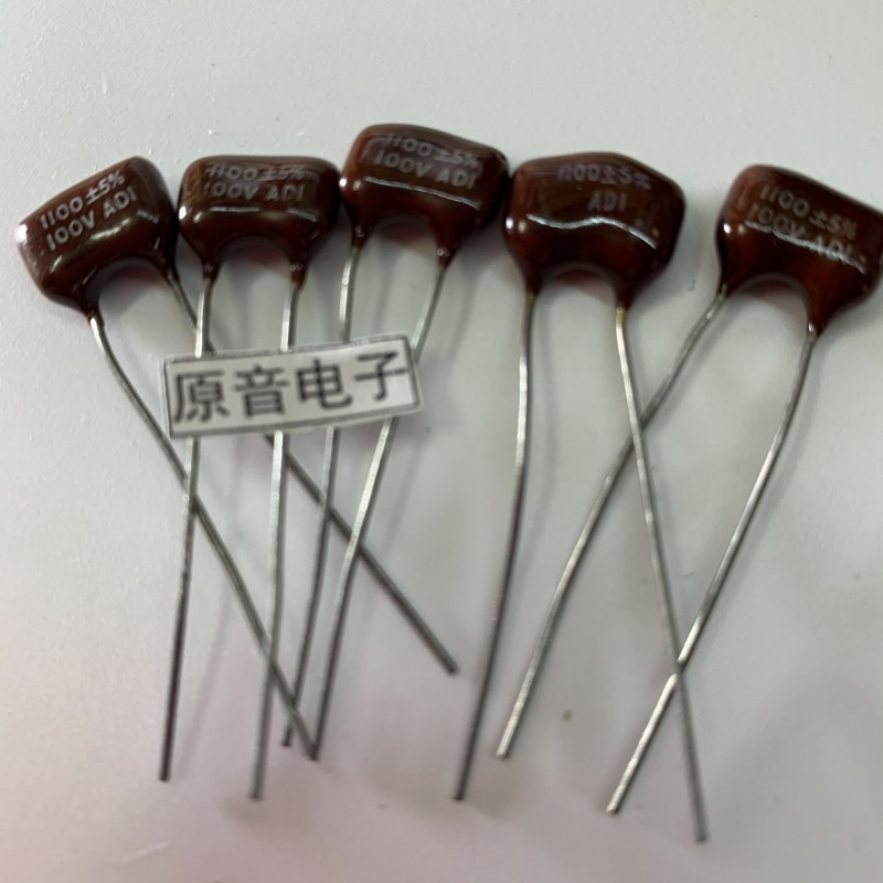 Silver Mica Fever Capacitor ADI Mica Capacitor 1100PF100V In-line Capacitor 1100J Capacitor 1 ชิ้นรา
