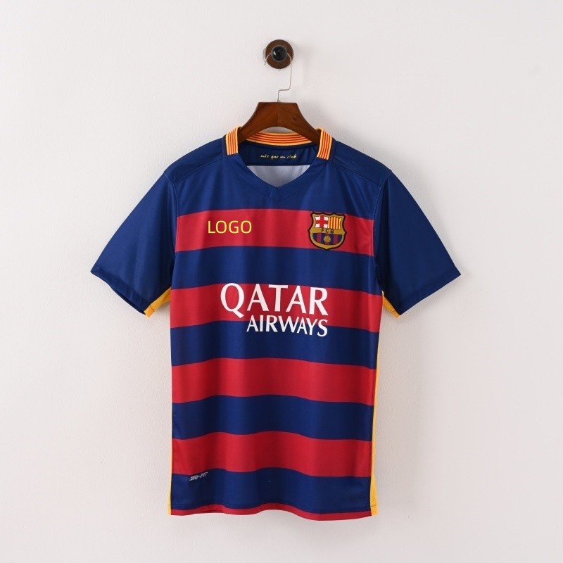 AAA+(Retro Edition)2015/16 เสื้อฟุตบอล Barcelona Home S-2XL
