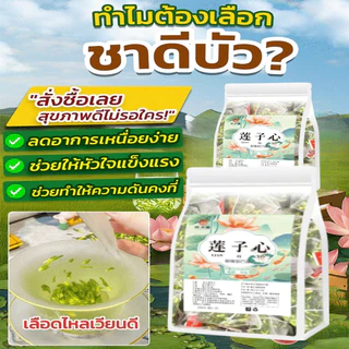 [ลดความดันโลหิต น้ำตาลและไขมันในเลือด] ชาดีบัวคุณภาพพรีเมียม Lotus Seed Core Tea ดีบัวชาดีบัวดีบัวอบแห้ง